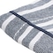Homeroots 50" X 60" Blue and White Kantha Cotton Striped Throw Blanket with Embroidery 516623 - alternate 7