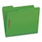 Pendaflex Top Tab Fastener Folder, 1/3-Cut Tab: Assorted, Expands 2", 2 Fasteners, Letter Size, Green, 25PK 15938GW - alternate 1