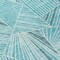 Homeroots 8' Teal Blue And Ivory Round Geometric Washable Indoor Outdoor Area Rug 594811 - alternate 5
