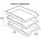 Acrimet Facility 3 Tier Letter Tray Front Load Letter Size Desktop File Organizer Plastic White 265.BO - alternate 7