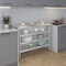 Amgood 14in D x 48in L Stainless Steel Table, Three Undershelves AMG WT-1448-3SH-Z - alternate 7