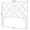 Bali & Pari Lavali Bohemian White Rattan Queen Size Standalone Headboard 251-13866-ZORO - alternate 6