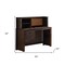 Homeroots 50" Brown Solid Wood Credenza Desk With Two Drawers 285933 - alternate 4
