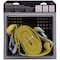 Prosource Emergency Tow Strap, 10,000 lb, 2 in W, 15 ft L, Hook End, Polyester Webbing, Steel Hook, Yellow FH64061 - alternate 1