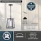 Vaxcel Blackwell Cage Frame 1 Light Black Outdoor Pendant Lantern Clear Glass T0609 - alternate 7
