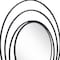Homeroots 32" Black Oval Steel Framed Accent Mirror 385474 - alternate 3