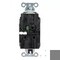 Hubbell Wiring Device-Kellems Straight Blade Receptacle, 5-15R, 15 A, 125V AC, 2 Pole, 3 Wire, Surface Mount, Grounded HBL2172STBKTR - alternate 3