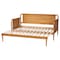 Baxton Studio Lucera Bobbin Expandable Daybed, Oak Brown 263-14376-ZORO - alternate 8