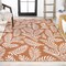 Jonathan Y Nevis Palm Frond Orange/Cream 3 ft. x 5 ft. Indoor/Outdoor Area Rug SMB119E-3 - alternate 7