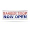 Signmission Barber Shop Now Open, 36 Inch x 96 Inch, Vinyl Banner B-96-30480 - alternate 1