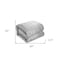 Homeroots Silver Queen Polyester 180 Thread Count Washable Down Comforter Set 528951 - alternate 7