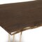 Homeroots 48" Brown And Gold Solid Wood And Iron Dining Table 517762 - alternate 3