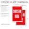 Signmission Check-in Here, Vinyl Decals Only 24 Inch x 36 Inch, Vinyl Decal, 2PK DSB-2436-2PACK-Check-in Here - alternate 2