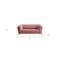 Homeroots Stylish Pink Velvet Loveseat With Diamond Tufts 480894 - alternate 7