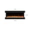 Edendirect 54-in W Black Wall mount LED Flat wall Electric Fireplace with Remote Control Included ZR-TS50 - alternate 6