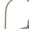 Homeroots 61" Brass Adjustable Arc Floor Lamp With Antiqued Brass Mirrored Glass Novelty Shade 526292 - alternate 6