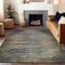 Homeroots 10' X 14' Coffee Abstract Washable Indoor Outdoor Area Rug 608855 - alternate 6