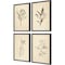 Homeroots Set Of Four Vintage Line Black Framed Print Wall Art, 4PK 526140 - alternate 4