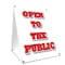 Signmission Open To The Public, 36 Inch x 24 Inch A-frame Yard Sign, Plastic Sign SBC-2436-Open To The Public - alternate 1
