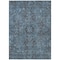 Homeroots 5' X 8' Navy and Black Oriental Washable Non Skid Indoor Outdoor Area Rug 563830 - alternate 9