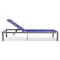 Leisuremod Marlin Patio Chaise Lounge Chair with Grey Aluminum Frame, Navy Blue, 2PK MLGR-77NBU2 - alternate 8