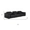 Homeroots 134" Black Top Grain Leather Reclining USB Sofa And Storage 643704 - alternate 6