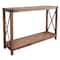 Amerihome Acacia Wood Rustic Entryway Console Table 27077088090 - alternate 1