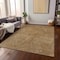Homeroots 8' X 10' Gold Brown And Ivory Abstract Washable Indoor Outdoor Area Rug 597019 - alternate 8