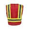 Radians Hi-Vis Econ TpO/Cl1 Two Tone Safety Vest-Red-3X SV22-1ZRM-3X - alternate 15