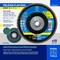 Pferd 5'' Flap Disc, 5/8''-11 Thread, 40 Grit, Z START STEELOX, Type 27, Flat, Zirconia 63930 - alternate 5