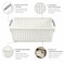 Basicwise Storage Totes, White, Plastic, 3 PK QI003238.3 - alternate 7