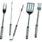 Omaha Barbecue Tool Set with Handle and Hanger, 1.5 mm Gauge, Stainless Steel Blade, Stainless Steel Q-430A3L - alternate 1