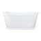 Kingston Brass 72" Cast Iron Oval Double Slipper Pedestal Tub, No Faucet Drillings, White VCTDS723129 - alternate 5