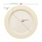 Smarty Had A Party Ivory w/Gold Edge Rim Plastic Plates Dinnerware Value Set (120 Dinner Plates+120 Salad Plates), 240PK 130GVP-CASE - alternate 10