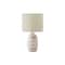 Monarch Specialties Lighting, 17"h, Table Lamp, Ivory Ceramic, Beige Shade, Contemporary, Modern I 9789 - alternate 1