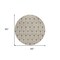 Homeroots 8' Brown And Beige Round Geometric Washable Indoor Outdoor Area Rug 595711 - alternate 7