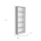 Homeroots Set of Two White Wood Five Tier Modular Bookcase, 2PK 546613 - alternate 5