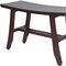 Homeroots 24" Dark Brown Solid Teak Wood Shower Bench 376685 - alternate 6