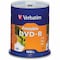 Verbatim Americas Verbatim DVD Recordable Media - DVD-R - 16x - 4.70 GB - 100 / Pack - White - 120mm - Printable 95153 - alternate 1
