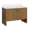 James Martin Vanities Hudson 48" Sgl Vanity, Honey Oak w/ Sgl Hole 3 CM White Zeus Silestone Top and Matching Backsplash 435-V48-HNO-1WZ - alternate 7