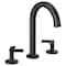 Brizo Kintsu Widespread Lavatory Faucet with Arc Spout, Less Handles Matte Black 65306LF-BLLHP - alternate 4