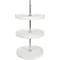 Knape & Vogt Lazy Susan, Polymer, White, 18 in W, 40.25 in H, 18 in L KV.PFN18S3TW - alternate 1