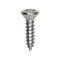 Auveco 8 x 5/8in Phillips Oval Head Tapping Screw Chrome, 100PK 2709 - alternate 1