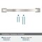 Amerock Candler 7-9/16 inch 192mm Center-to-Center Satin Nickel Cabinet Pull BP29350G10 - alternate 3