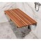 Homeroots 36" Premium Wall Mount Teak Shower Bench 402212 - alternate 5