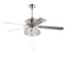 Jonathan Y Crista 52" 3-Light Metal/Wood LED Ceiling Fan, Chrome JYL9600A - alternate 1