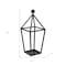 Homeroots 24" Black Geometric Metal Tabletop Lantern Candle Holder 634818 - alternate 4
