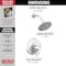 Delta Galeon: 17 Series Shower Trim With H2Okinetic T17272-PR - alternate 3