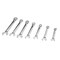 Performance Tool 7 pc. Metric Combination Wrench Set, Chrome Alloy Steel, Chrome Plated W30001 - alternate 1