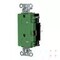 Hubbell Wiring Device-Kellems Straight Blade Receptacle, 5-20R, 20 A, 125V AC, 2 Pole, 3 Wire, Surface Mount, Grounded HBL2162STGNTR - alternate 2